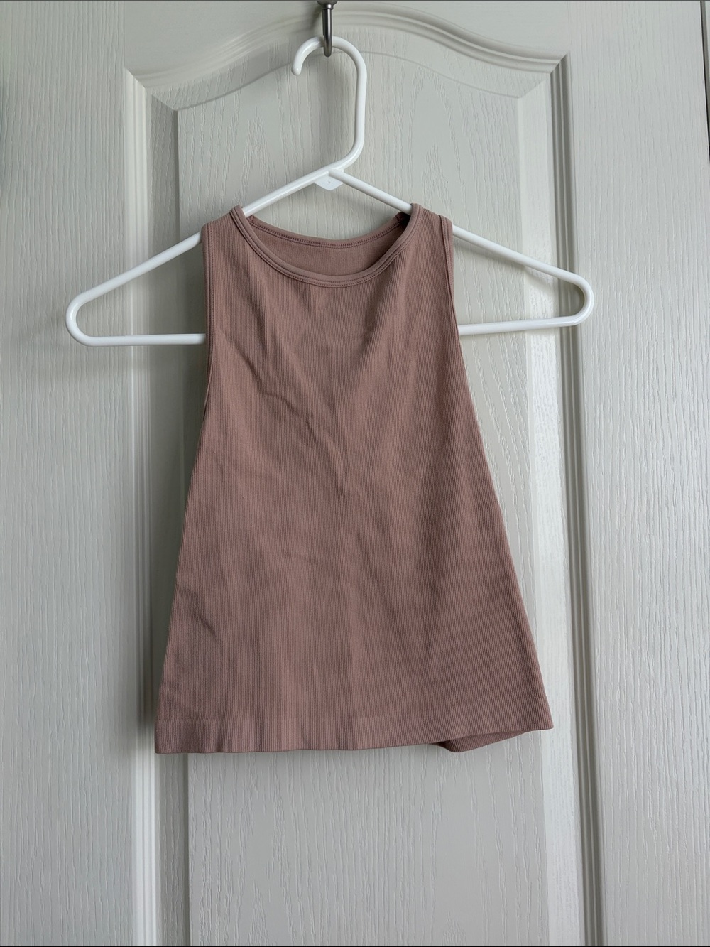 Free People Women’s Sleeveless Ribbed Tank Top in Mauve Size XS/S